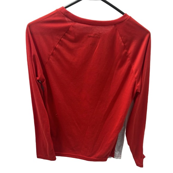 Disneys Pajama Set Minnie Mouse Womens Small Top & Pants Christmas Red Mickey - Picture 4 of 6